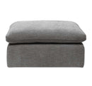 Naveen Ottoman, Gray Linen Acme