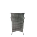 Tashelle 3PC Pack Patio Bistro Set, Gray Fabric & Gray Wicker Acme