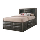 Ireland Queen Bed w/Storage, Gray Oak Finish Acme