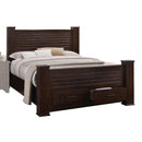 Panang Queen Bed w/Storage, Mahogany Finish Acme