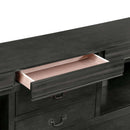 Louis Philippe III King Bed w/Storage, Dark Gray Finish Acme