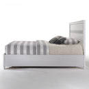 Naima King Bed w/Storage, White Finish Acme