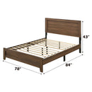 Miquell King Bed, Oak Finish Acme