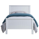 Bungalow Twin Bed, White Finish Acme