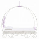 Priya II Twin Bed w/Canopy, White & Purple Finish Acme