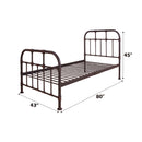 Nicipolis Twin Bed, Sandy Gray Finish Acme