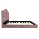 Reggie Full Bed, Pink Fabric Acme