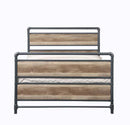 Brantley Full Bed, Antique Oak & Sandy Gray Finish Acme