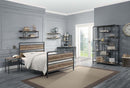 Brantley Full Bed, Antique Oak & Sandy Gray Finish Acme