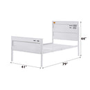 Cargo Twin Bed, White Finish Acme