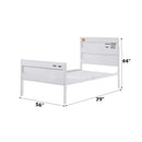 Cargo Full Bed, White Finish Acme