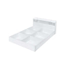 Perse Queen Bed w/Storage, White Finish Acme