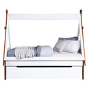Loreen Twin Bed, Oak & White Finish Acme
