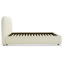 Arden Eastern King Bed, Beige Fabric Acme