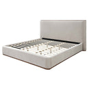 Orane Eastern King Bed, Gray Fabric Acme