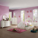 Dorothy Twin Canopy, Ivory Finish Acme