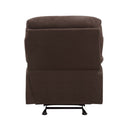 Arcadia Motion Glider Recliner, Light Brown Microfiber Acme