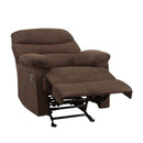Arcadia Motion Glider Recliner, Chocolate Microfiber
