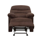 Arcadia Motion Glider Recliner, Light Brown Microfiber Acme