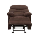 Arcadia Motion Glider Recliner, Chocolate Microfiber