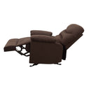Arcadia Motion Glider Recliner, Light Brown Microfiber Acme