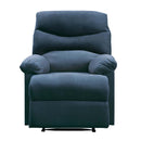 Arcadia Motion Recliner, Blue Woven Fabric Acme