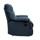 Arcadia Motion Recliner, Blue Woven Fabric Acme