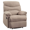 Arcadia Motion Recliner, Beige Woven Fabric Acme