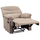 Arcadia Motion Recliner, Beige Woven Fabric Acme