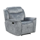 Mariana Motion Recliner, Silver Gray Fabric Acme