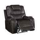 Braylon Motion Recliner, Magnetite Faux Leather Acme