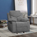 Kalen Motion Glider Recliner, Gray Chenille Acme