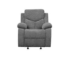 Kalen Motion Glider Recliner, Gray Chenille Acme