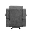 Kalen Motion Glider Recliner, Gray Chenille Acme