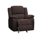 Madden Motion Glider Recliner, Brown Chenille Acme