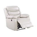 Eilbra Power Motion Recliner, Beige Faux Leather Acme