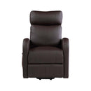 Ricardo Power Motion Recliner w/Lift, Brown Faux Leather Acme