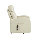 Ricardo Power Motion Recliner w/Lift, Beige Faux Leather Acme