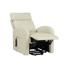 Ricardo Power Motion Recliner w/Lift, Beige Faux Leather Acme