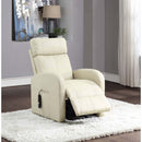 Ricardo Power Motion Recliner w/Lift, Beige Faux Leather Acme