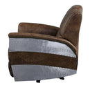 Brancaster Power Motion Recliner, Retro Brown Top Grain Leather & Aluminum Acme