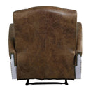 Brancaster Power Motion Recliner, Retro Brown Top Grain Leather & Aluminum Acme