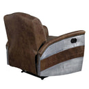 Brancaster Power Motion Recliner, Retro Brown Top Grain Leather & Aluminum Acme