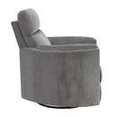 Sagen Recliner w/Swivel & Glider, Charcoal Chenille Acme