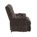 Pacay Power Recliner w/Lift & Heating & Massage, Brown Chenille Acme
