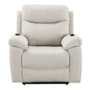 Chriki Power Recliner w/Lift & Heating & Massage, Beige Fabric Acme