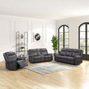 Zubaida Power Motion Glider Recliner, Dark Gray Polish Microfiber Acme