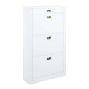 Pagan Shoe Cabinet, White High Gloss Finish Acme
