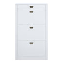 Pagan Shoe Cabinet, White High Gloss Finish Acme