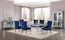 Varian 49" Server, Mirrored & Antique Platinum Finish Acme